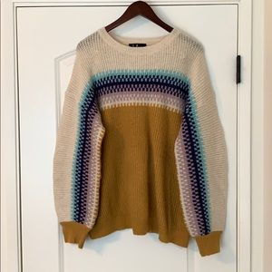 Lulu’s mustard striped sweater L